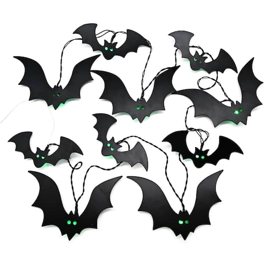 10ct. Bats with Green LED String Lights by Ashland®